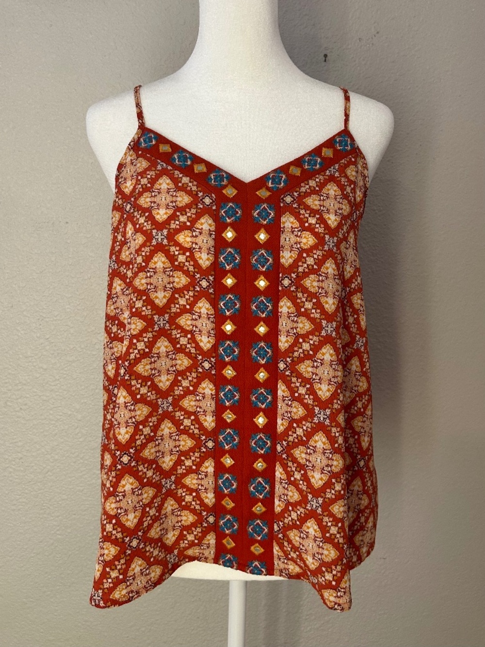 Xhilaration Southwest Geometric Print Camisole